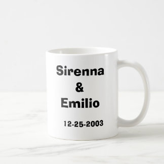 Wedding 2003, Sirenna&Emilio, 12-25-2003 Kaffeetasse