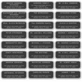 Wedding 24 Gastadresse RUNDED Black Label (Vorderseite)