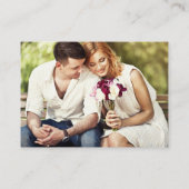 Wedding 2 QR UAWG Details Foto Burgundy Begleitkarte (Rückseite)