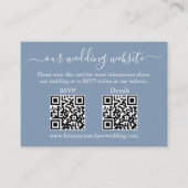 Wedding 2 QR UAWG Details Foto Dusty Blue Begleitkarte (Vorderseite)