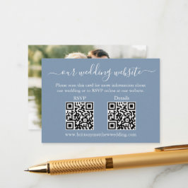 Wedding 2 QR UAWG Details Foto Dusty Blue Begleitkarte