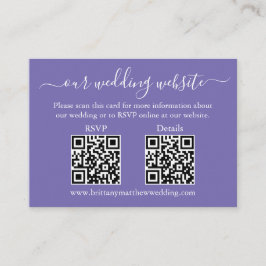 Wedding 2 QR UAWG Details Foto Periwinkle Begleitkarte