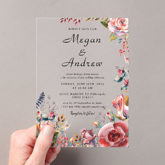 WEDDING Acrylic Invitations Acryleinladungen (Insitu (Handheld))