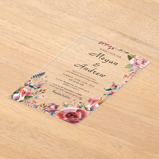 WEDDING Acrylic Invitations Acryleinladungen (Ablage )