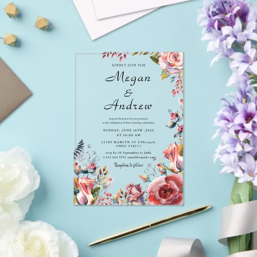 WEDDING Acrylic Invitations Acryleinladungen (In Situ (Hochzeit))