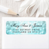 Wedding Address Beach Ombre Glitzer Lights (Insitu)