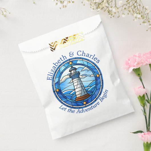 Wedding Adventure Lighthouse Sailing Nautical Geschenktütchen (Versiegelt)