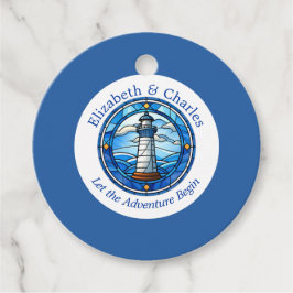 Wedding Adventure Lighthouse Sailing Nautical Name Geschenkanhänger