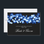 Wedding Advice Card Blue Hollywood Glam Hinweiskarte<br><div class="desc">Elegantes Brautparty / Polterabend " Wedding Advice Card " für Braut und Bräutigam mit glamourösen Blue Hollywood Glam Glitzer Lights und Custom Text. Beeindrucken Sie Ihre Familie und Freunde mit diesem stilvollen und modernen Design. Vollständig anpassbar! Einfach zu bedienen und leicht zu personalisieren. Bestelle noch heute!</div>