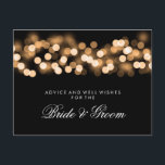 Wedding Advice Card Gold Hollywood Glam Hinweiskarte<br><div class="desc">Elegantes Brautparty / Polterabend " Wedding Advice Card " für Braut und Bräutigam mit glamourösem Hollywood Glam und individuellem Text. Beeindrucken Sie Ihre Familie und Freunde mit diesem stilvollen und modernen Design. Vollständig anpassbar! Einfach zu bedienen und leicht zu personalisieren. Bestelle noch heute!</div>