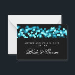 Wedding Advice Card Türkis Hollywood Glam Hinweiskarte<br><div class="desc">Elegantes Brautparty / Polterabend " Wedding Advice Card " für die Braut und Bräutigam mit glamourösem türkisfarbenem Hollywood Glam und individuellem Text. Beeindrucken Sie Ihre Familie und Freunde mit diesem stilvollen und modernen Design. Vollständig anpassbar! Einfach zu bedienen und leicht zu personalisieren. Bestelle noch heute!</div>