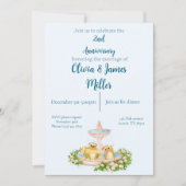 Wedding and anniversary invitation einladung (Vorderseite)