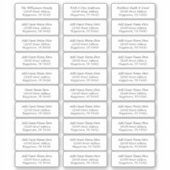 Wedding and Event 30 Guest Address Labels (Vorderseite)