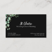 Wedding and Event Planner Visitenkarte (Rückseite)