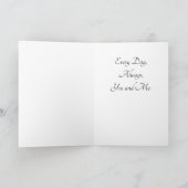 Wedding Anniversary ANY YEAR Custom Photo Card Karte (Innenseite)