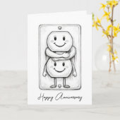 Wedding Anniversary Electrical Socket  Karte (Gelbe Blume)
