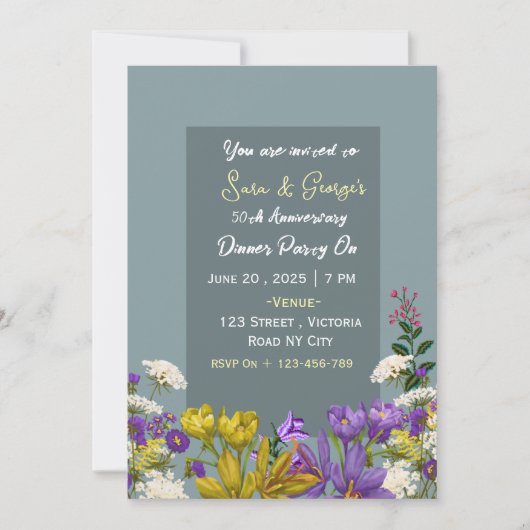 Wedding Anniversary Invitations  Einladung (Vorderseite)