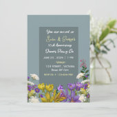 Wedding Anniversary Invitations  Einladung (Stehend Vorderseite)