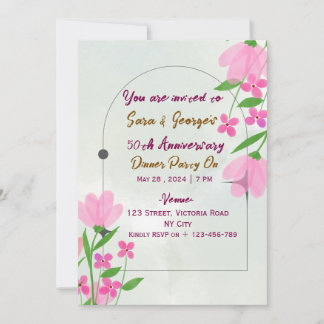Wedding Anniversary Invitations  Einladung