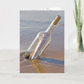 Wedding anniversary message in a bottle karte (Vorderseite)