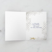 Wedding anniversary message in a bottle karte (Innenseite)