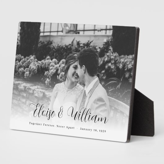 Wedding Anniversary Photo Keepsake Fotoplatte (Seite)