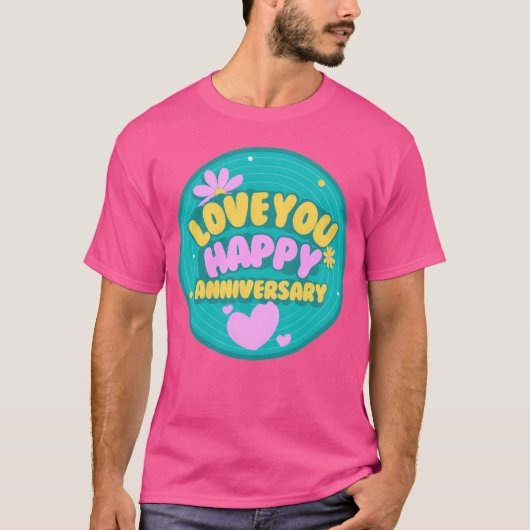 Wedding anniversary quotes vintage T-Shirt (Vorderseite)