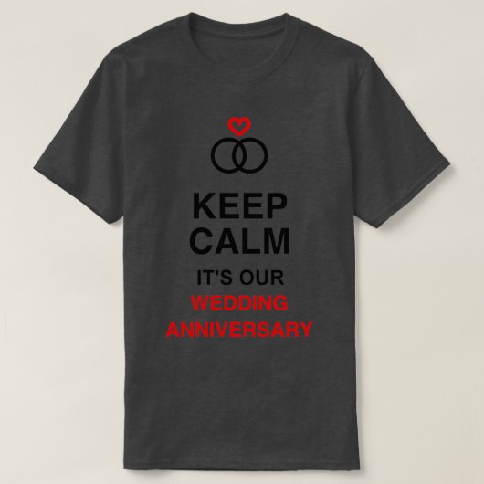 Wedding Anniversary T-Shirt (Design vorne)