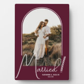 Wedding Arch Foto Burgundy Fotoplatte (Vorderseite)