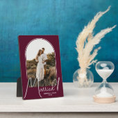 Wedding Arch Foto Burgundy Fotoplatte (Seite)