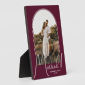 Wedding Arch Foto Burgundy Fotoplatte (Seite)