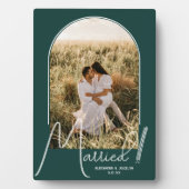 Wedding Arch Foto Emerald Green Fotoplatte (Vorderseite)