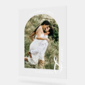 Wedding Arched Photo Welcome Sign Acrylschild (Winkel)