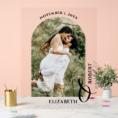 Wedding Arched Photo Welcome Sign Acrylschild (Hochzeit)