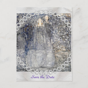 Wedding Art Nouveau Silver Apples MacDonald 1912 Ankündigungspostkarte