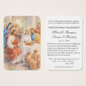 Wedding at Cana Catholic Marriage Blessing Invitat (Vorne & Hinten)