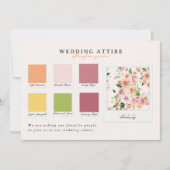 Wedding Attire | Afterglow Garden Palette Einladung (Vorderseite)