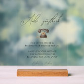 Wedding audio guestbook acrylic sign acrylschild (Neutral)