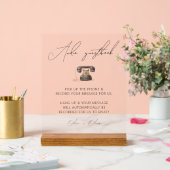 Wedding audio guestbook acrylic sign acrylschild (Hochzeit)