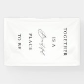 Wedding Banner “Together Is a Beautiful Place" (Horizontal)