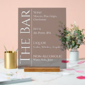 Wedding Bar Sign - Custom Acrylic Drink Display Acrylschild (Hochzeit)