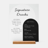 Wedding Bar Sign - Custom Arch Acrylic Display Acrylschild (Vorderseite)