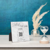 Wedding Bar Virtual Tip Jar QR Code Signature Plaq Fotoplatte (InSitu)