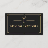 Wedding Bartender Professional Visitenkarte (Vorderseite)