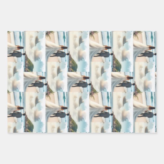 Wedding Beach Couple Geschenkpapier Set (Vorderseite)