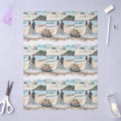 Wedding Beach Couple Seidenpapier (Basteln)