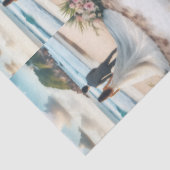 Wedding Beach Couple Seidenpapier (Detail)