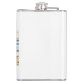 Wedding Beach Couples Flachmann (Rückseite)