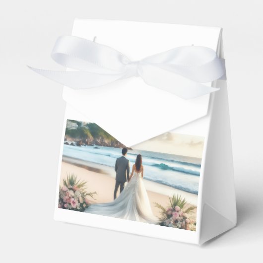Wedding Beach Couples Geschenkschachtel (Vorderseite)