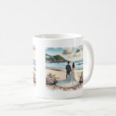Wedding Beach Couples Kaffeetasse (VorderseiteRechts)